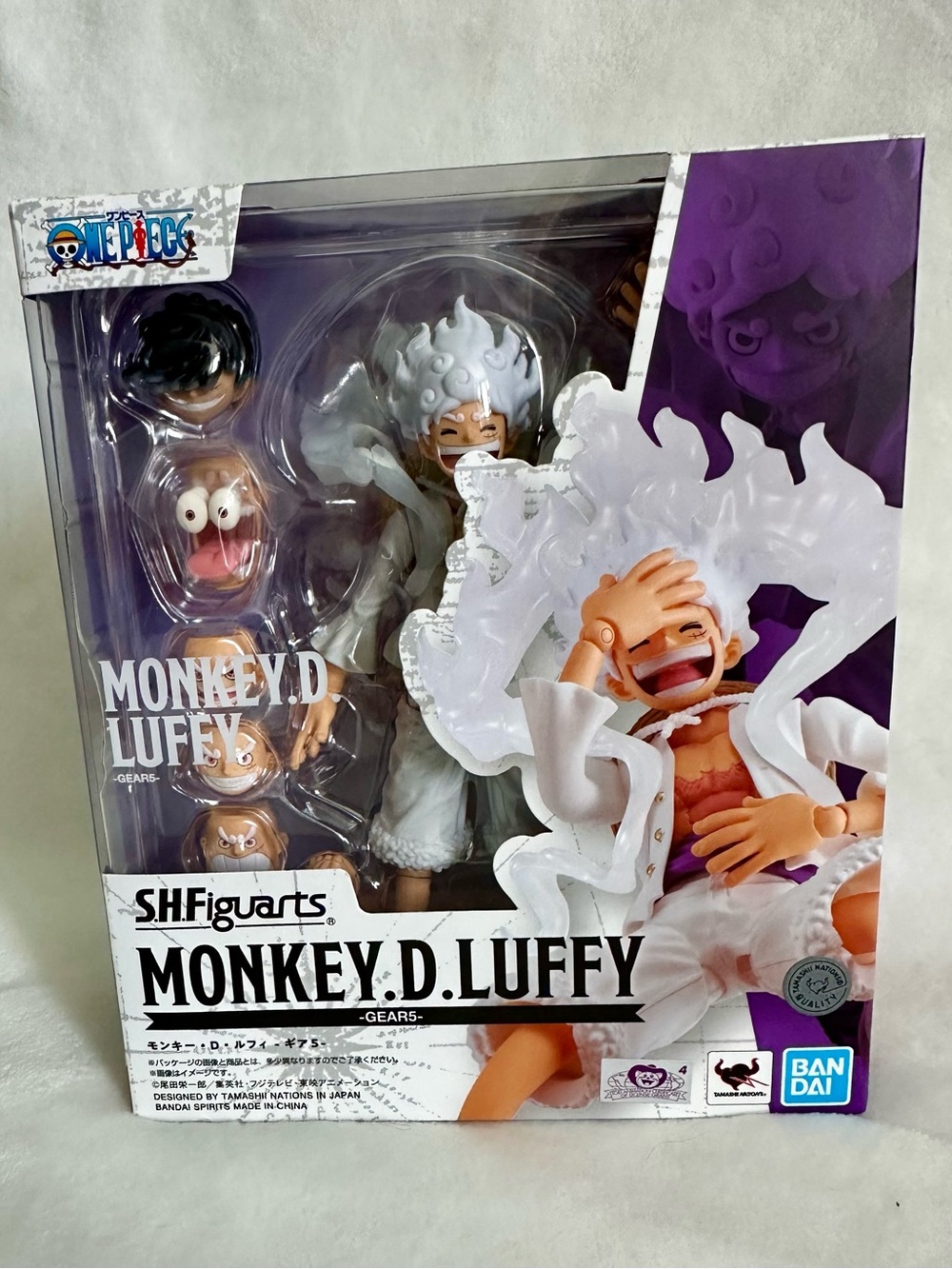 S.H.Figuarts Monkey D. Luffy (Gear 5) Action Figure - White